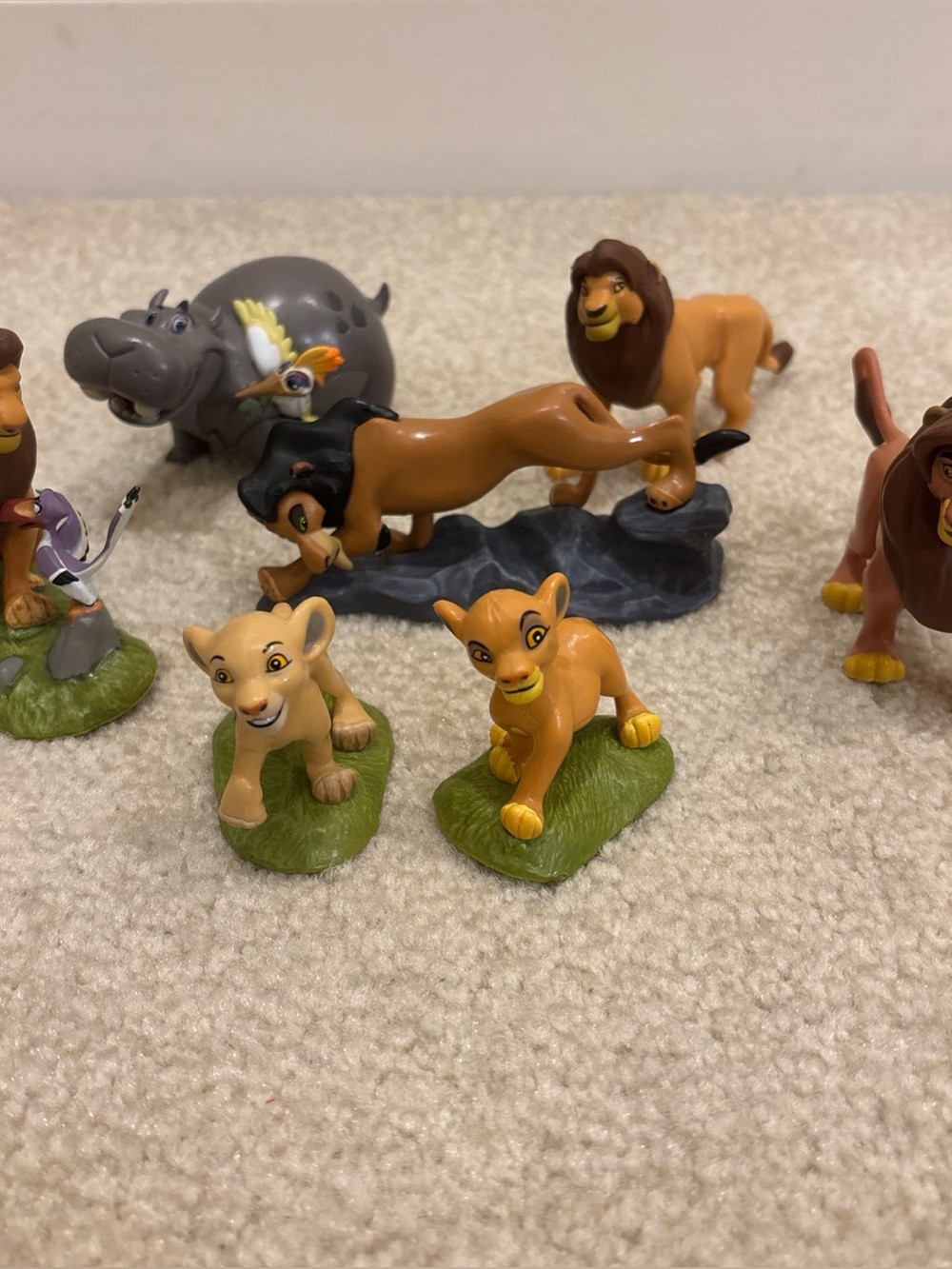 Disney Lion King Guard Lot 7 Toy Figures Simba Nala Scar Mufasa Zazu Beshte Ono